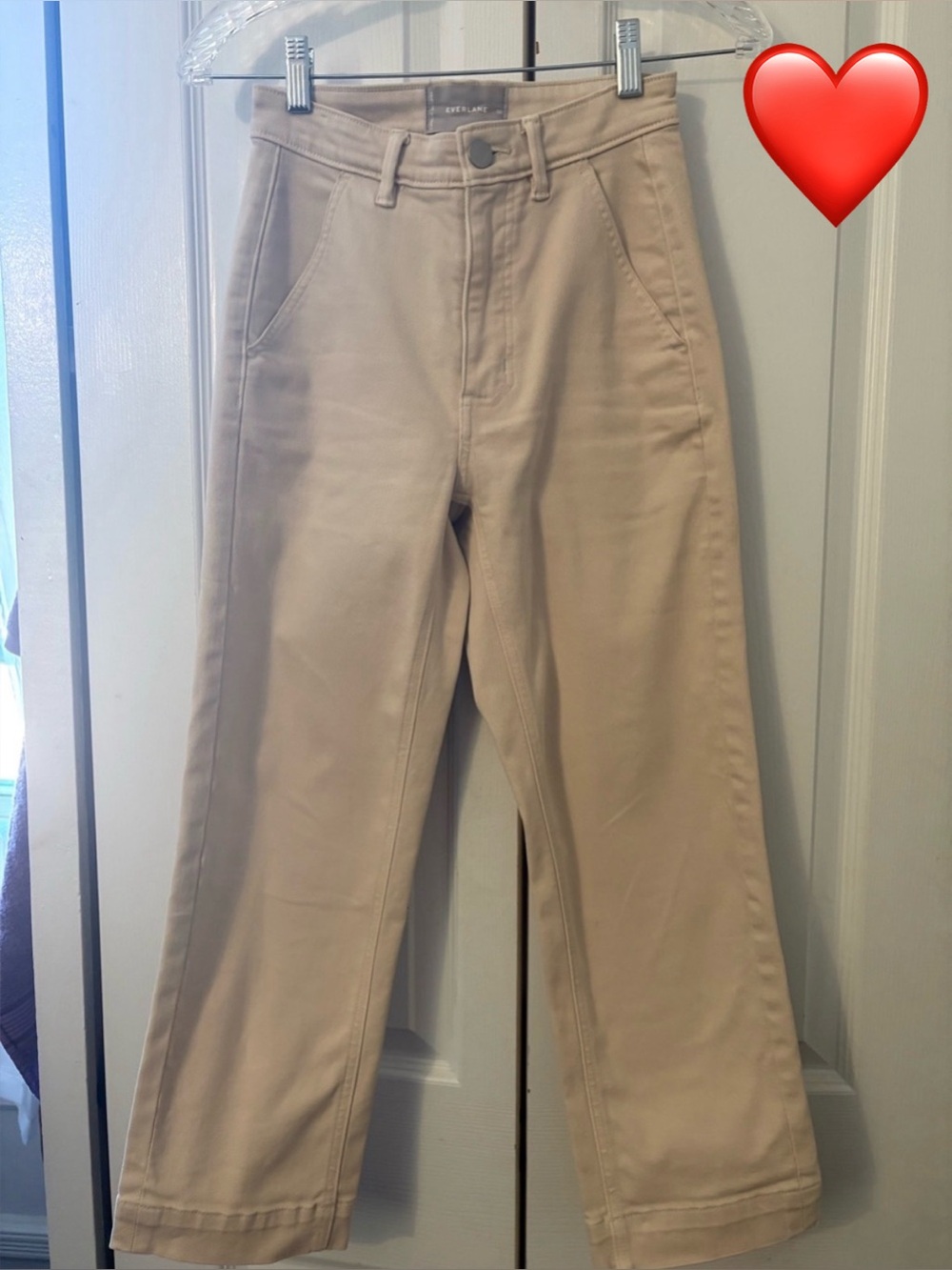 Everlane Beige/Tan High-Rise Pants